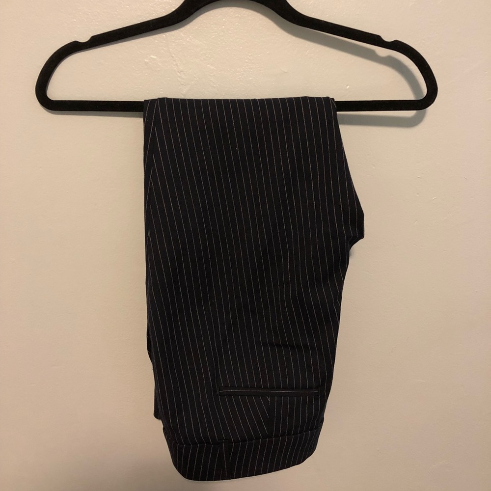 Navy Pinstripe Loft Dress Pants